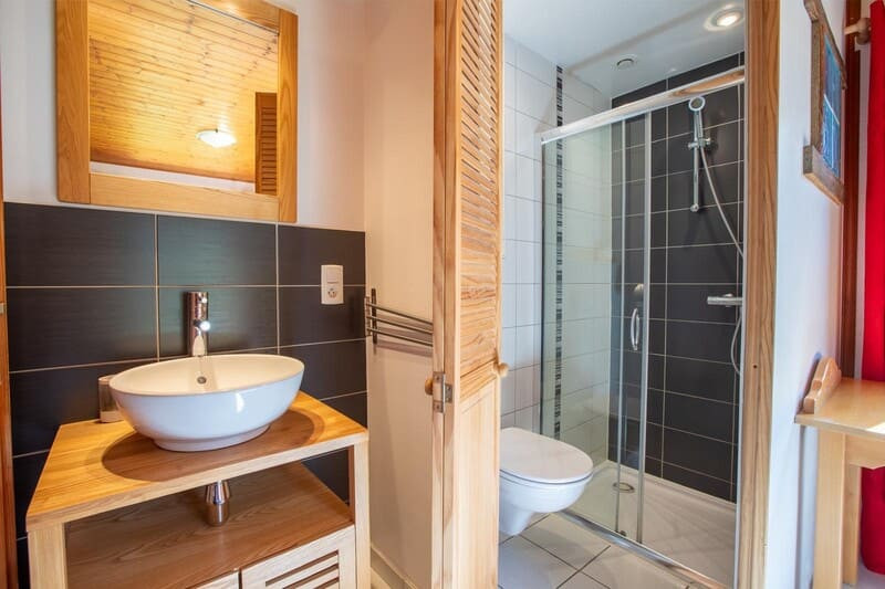 Chalet la Savoyarde, Shower room, Chatel winter 74