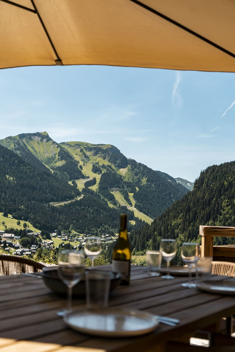 Chalet Laurentine, terrasse montagne, Châtel Haute-Savoie