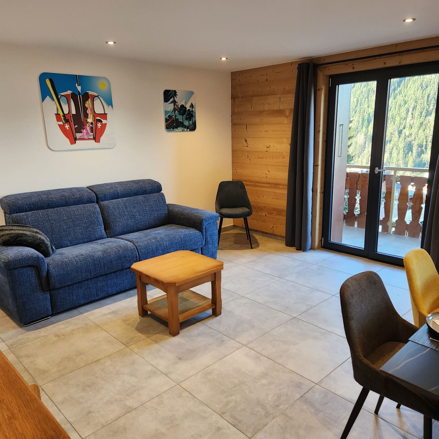 Chalet Le Choucas, Chatel, Living room, Accommodation rental 74