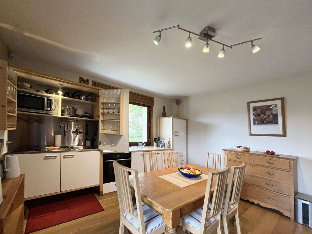 Chalet les Carlines, Bottom, Dining room and Kitchen, Chatel, Haute Savoie