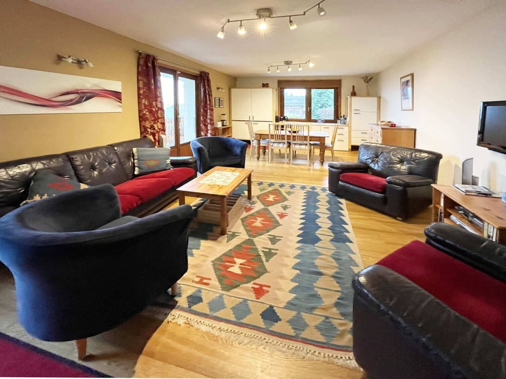 Chalet les Carlines, Bottom, Living room, Chatel Tourism