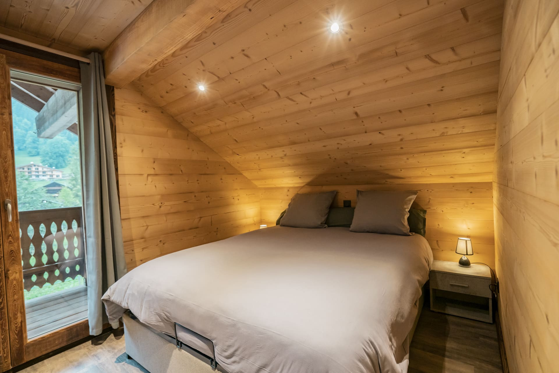 Chalet les Cerfs, Apartment 10 people, Double room, Châtel Linga
