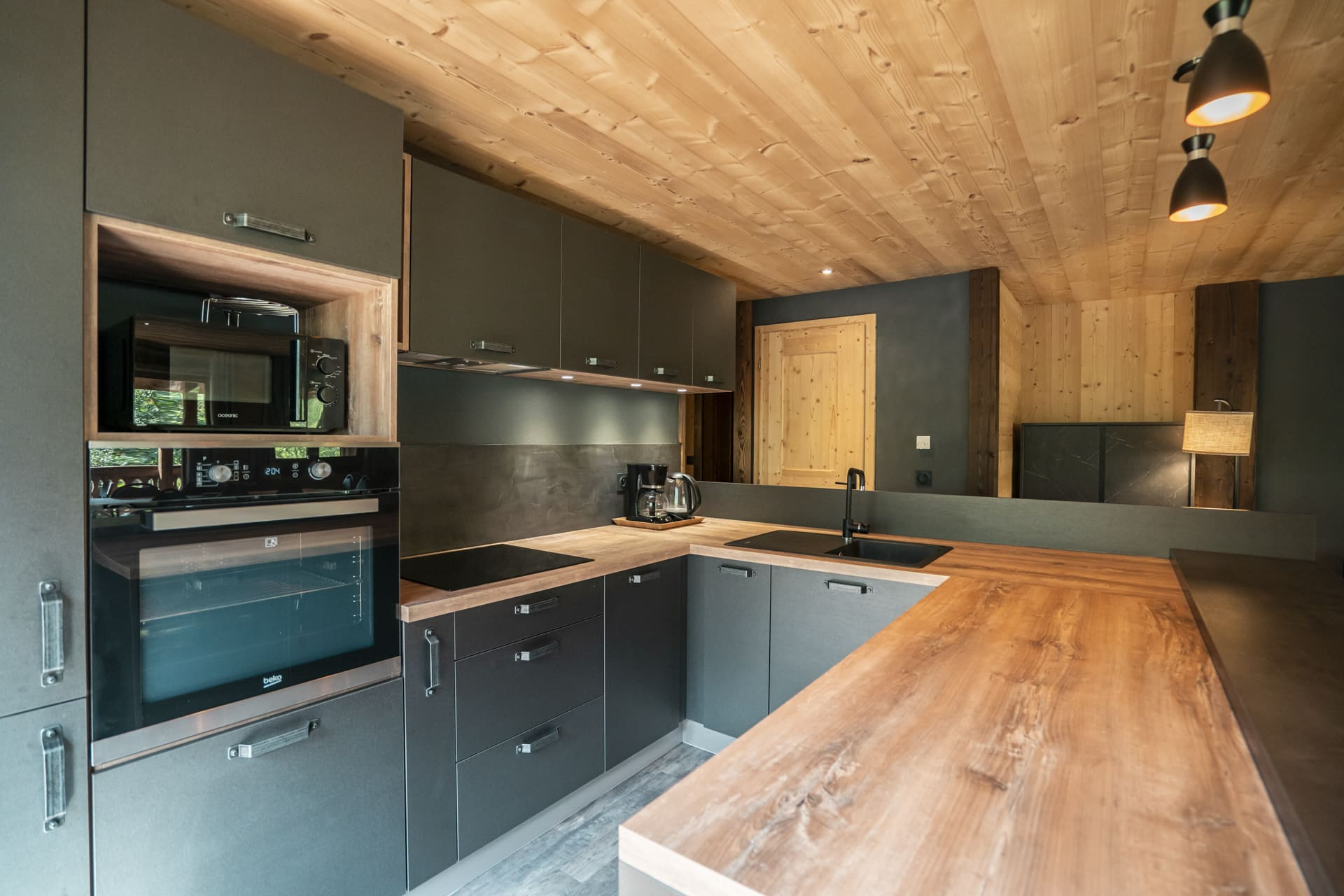 Chalet les Cerfs, Apartment 10 people, Kitchen, Châtel