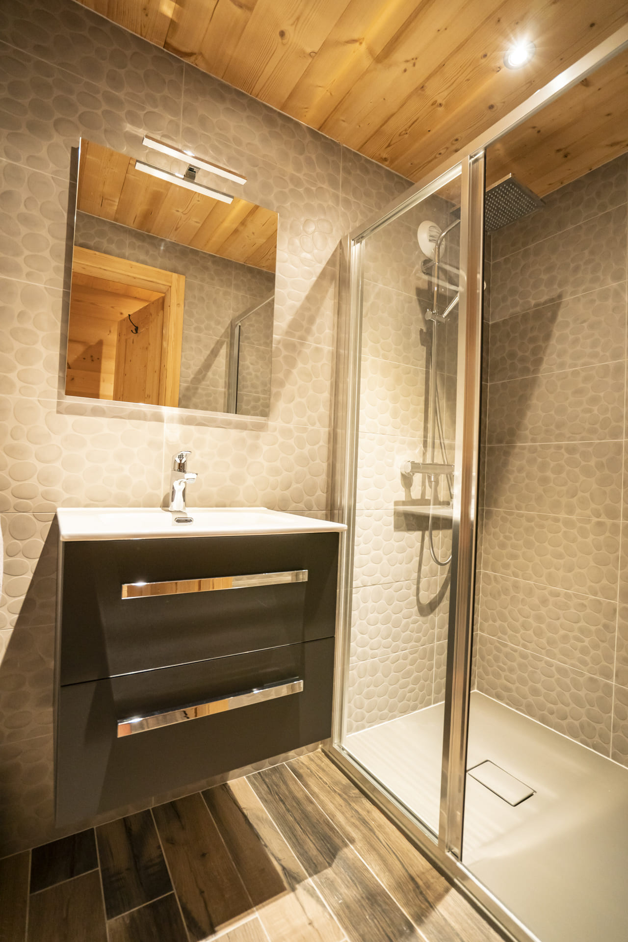 Chalet les Cerfs, Apartment 10 people, Shower room, Châtel Portes du Soleil