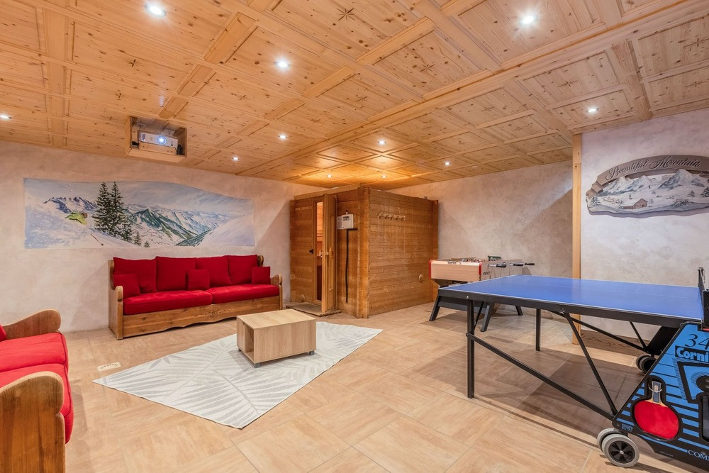 Chalet Les Romains, salle de jeux, Châtel Haute-Savoie Chalet Les Romains, salle de jeux, Châtel Haute-Savoie