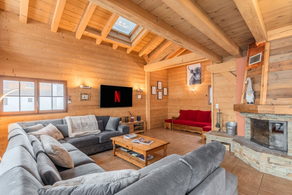 Chalet Les Romains, salon, Châtel vacances famille montagne Chalet Les Romains, salon, Châtel vacances famille montagne