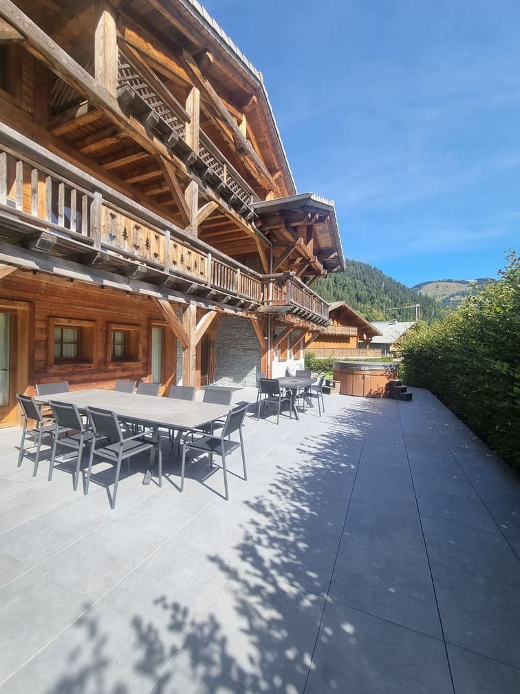 Chalet Les Romains, terrace, Châtel, Les Portes du Soleil