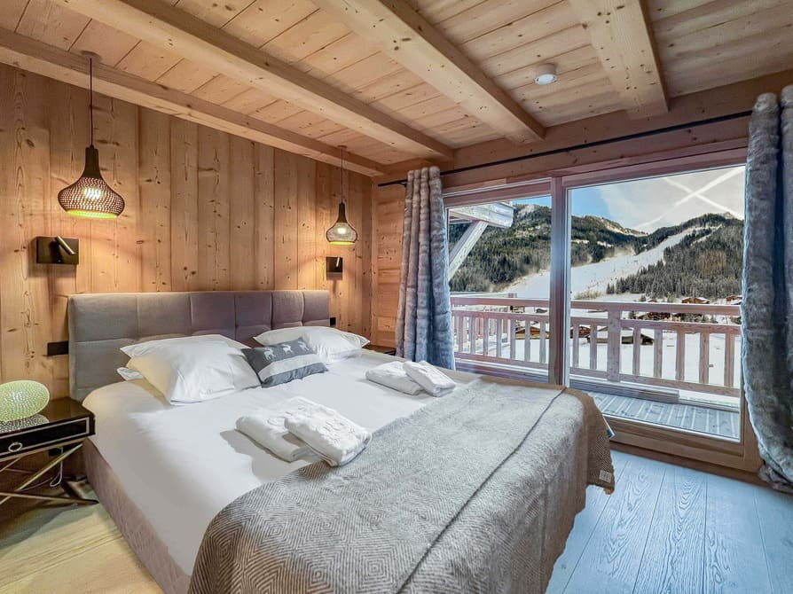Chalet Linga, Double bedroom, Chatel, French Alpes Chalet Linga, Double bedroom, Chatel, French Alpes