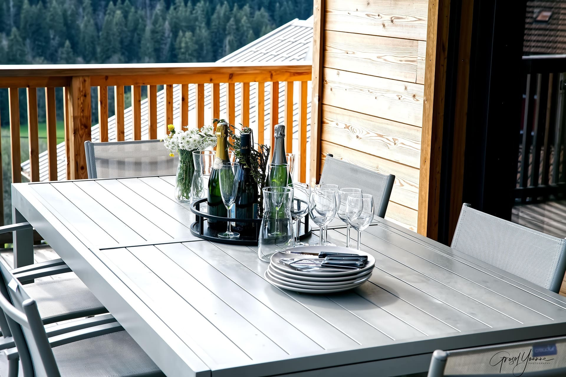 Chalet Louise, 10 personnes, Terrasse, moment en famille, Châtel Centre
