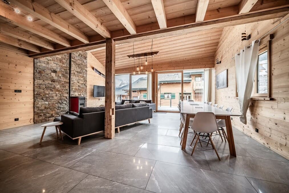 Chalet Stéphane, Living Room and Diner room Châtel Haute-Savoie