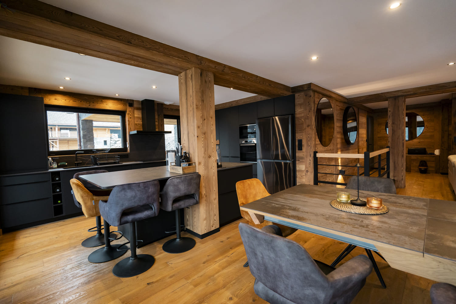 Chalet Vora Alpin, Living-room with dining-room and kitchen, Châtel Rental 74