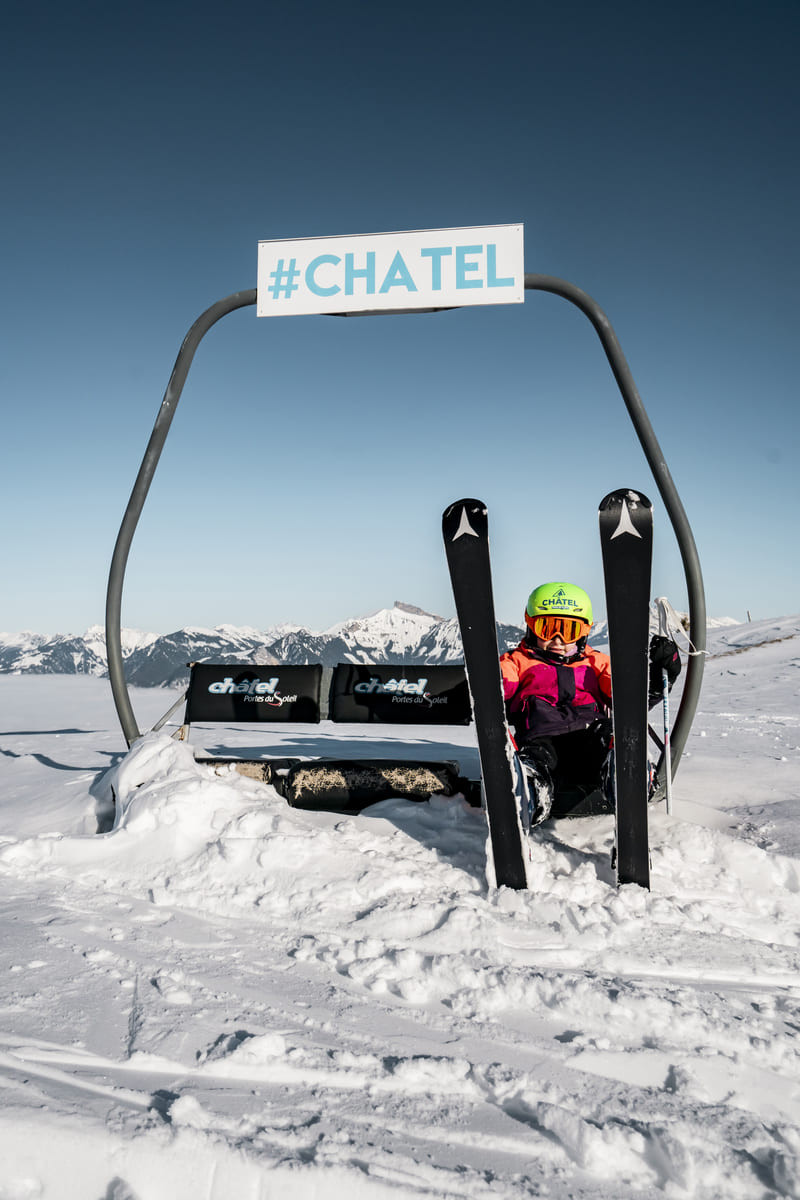 Kid chatel winter snow