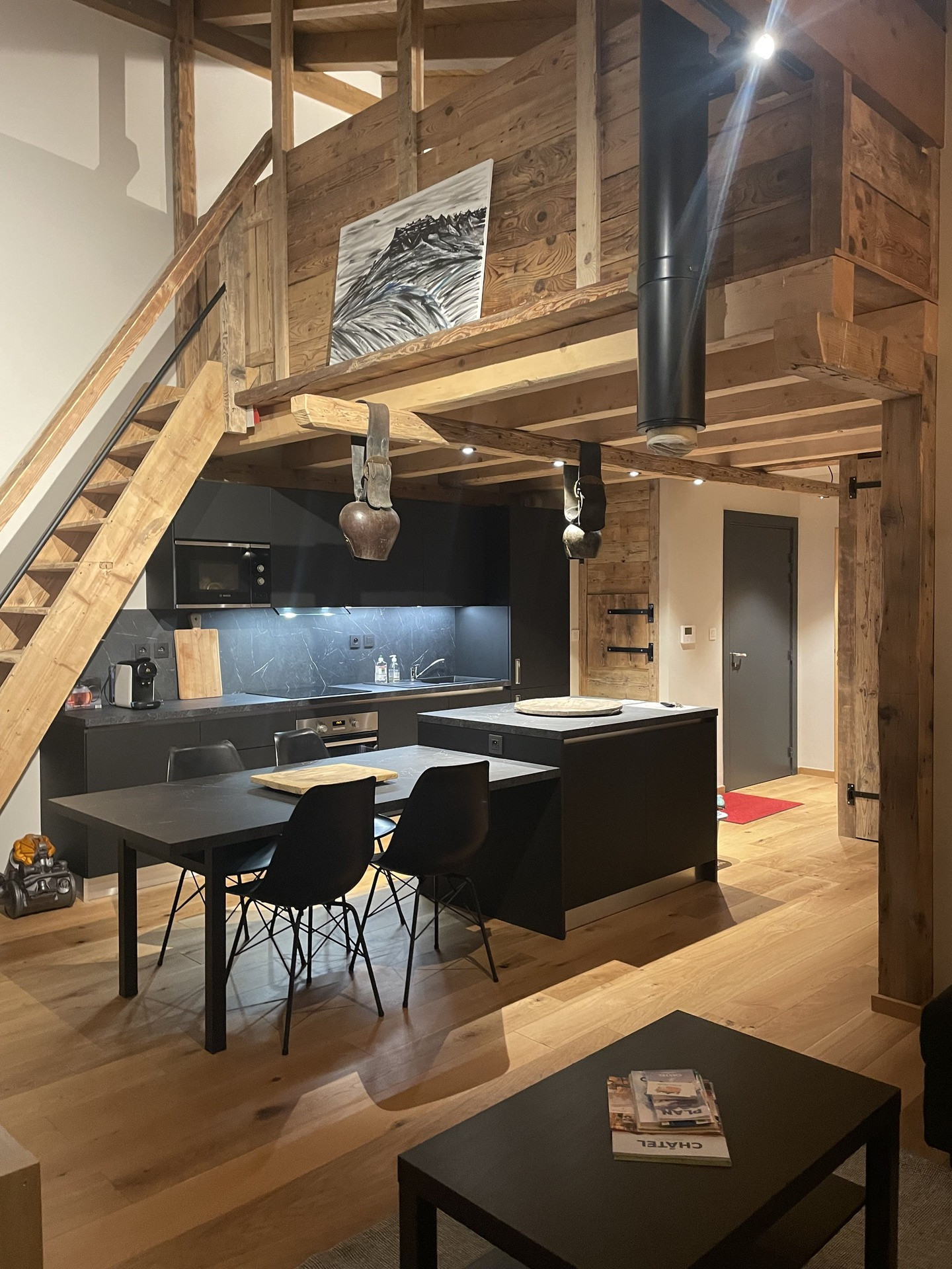 Les Lodges de Celestin 302 A - cuisine salle à manger - Châtel Réservation