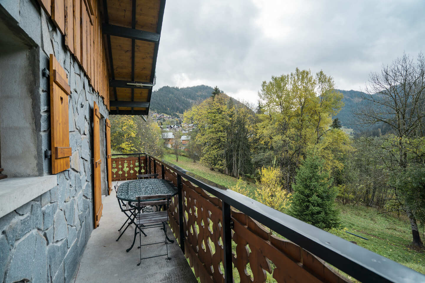 Location chalet La Fouine, Châtel, balcon