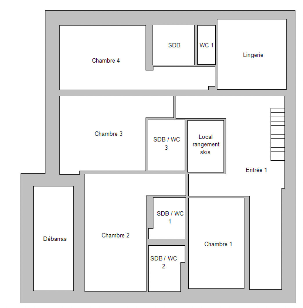 Plan du chalet Les Braconniers à Chatel nr3