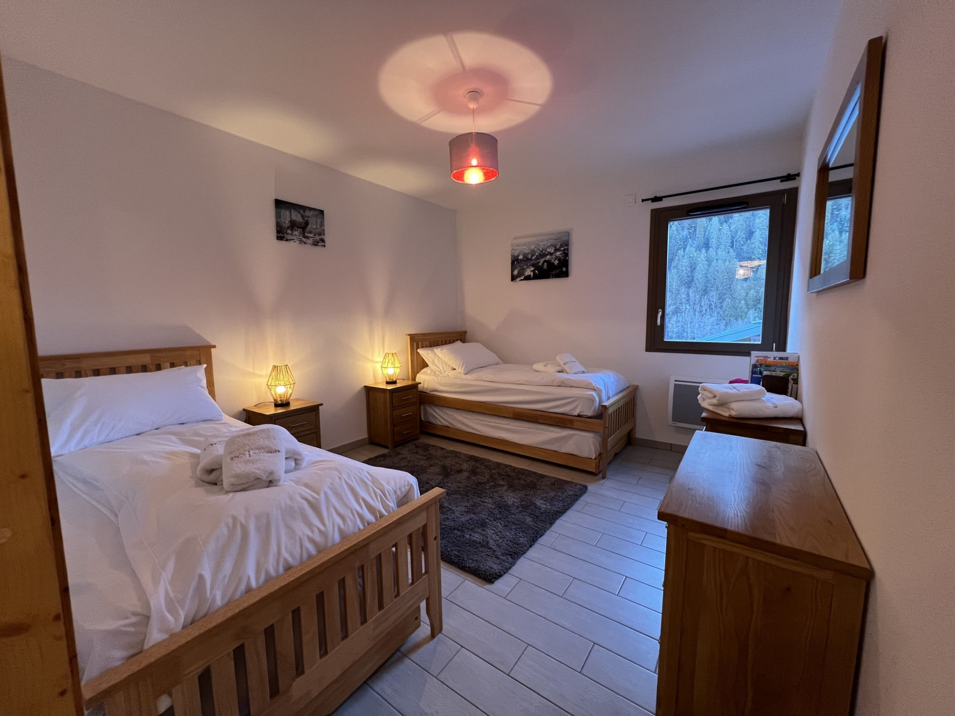 Residence 4 Elements, Building A, Apartment 14, Room with two single beds, Châtel Les Portes du Soleil 74390