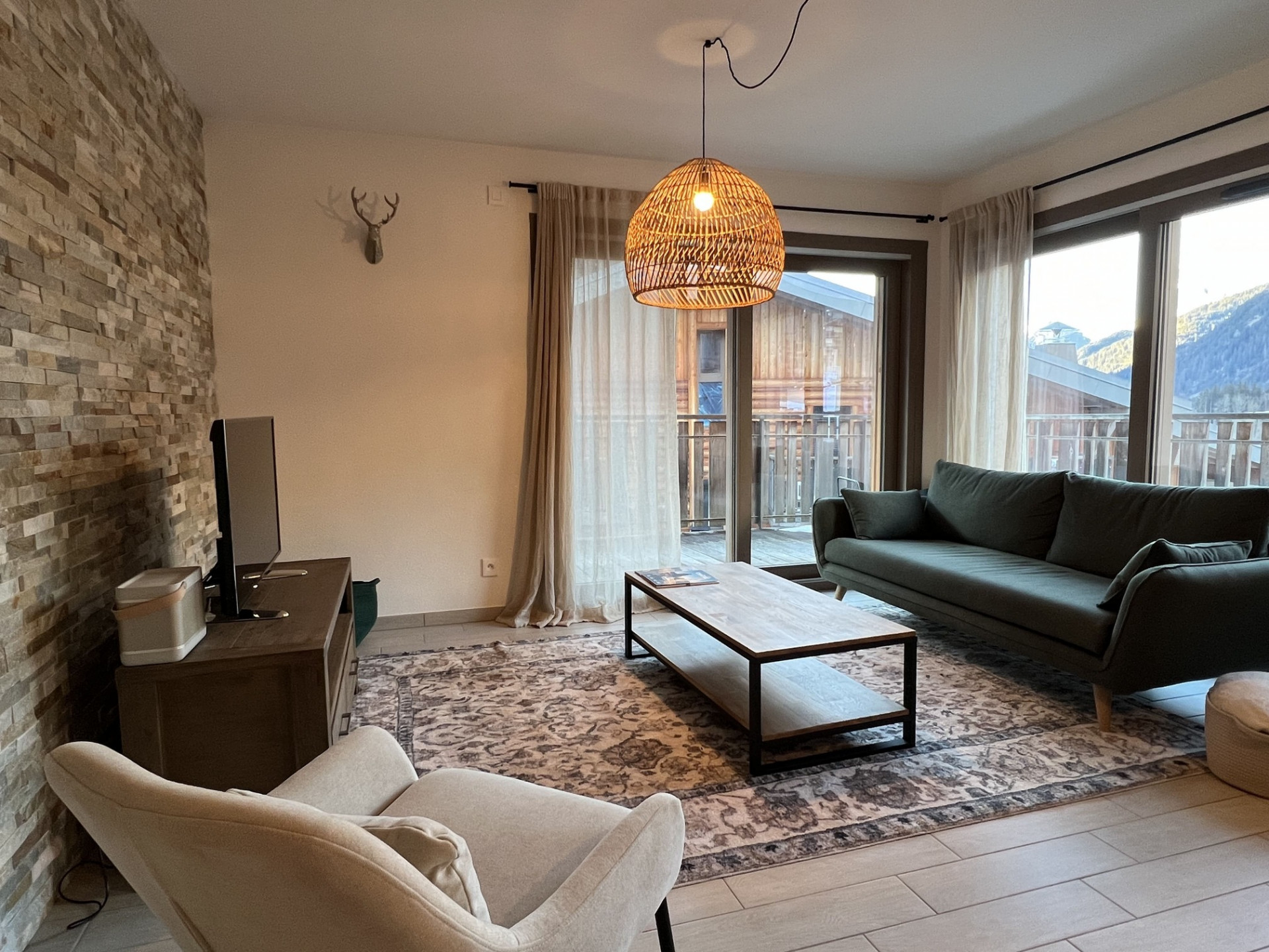 Residence 4 Elements, Building A, Apartment 14, Living Room, Châtel Mountain Cow Cheese