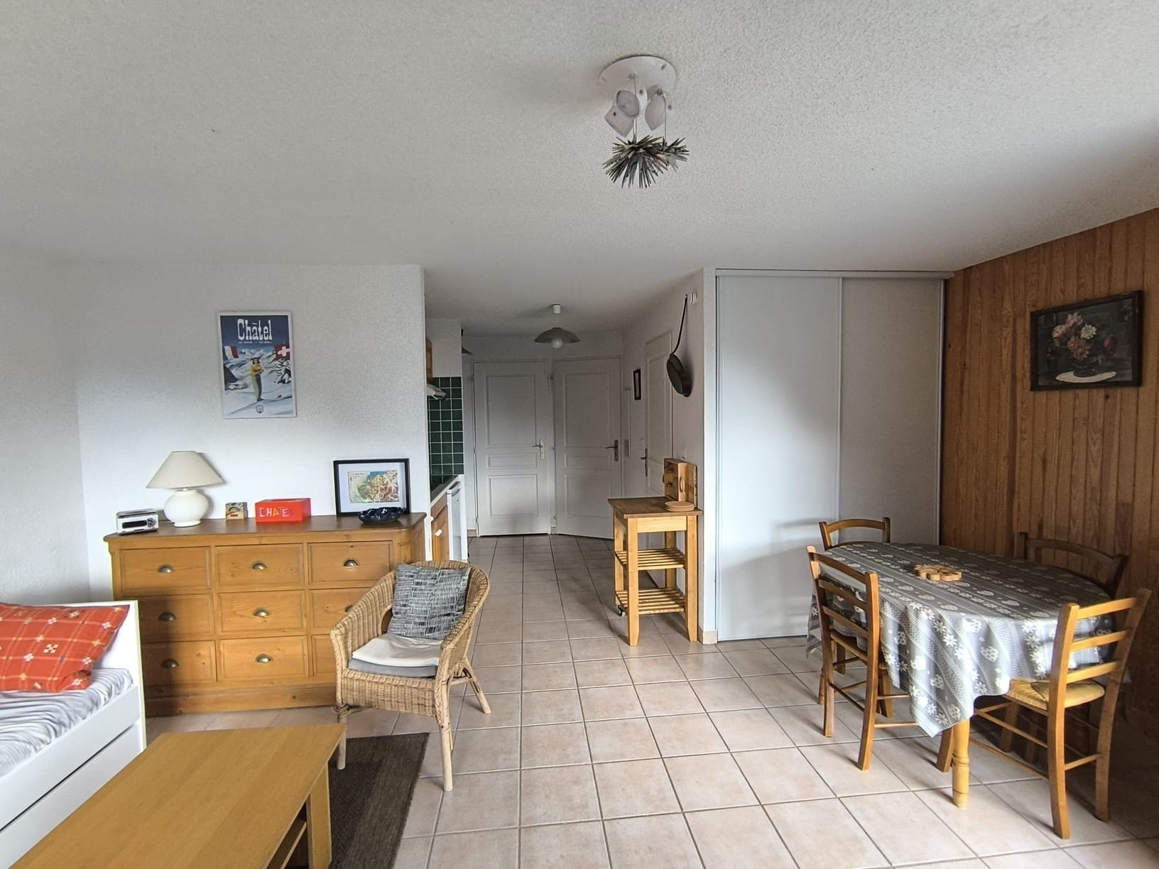 Residence Alpage, Apartment 3F, Chatel, Living room, French Alps