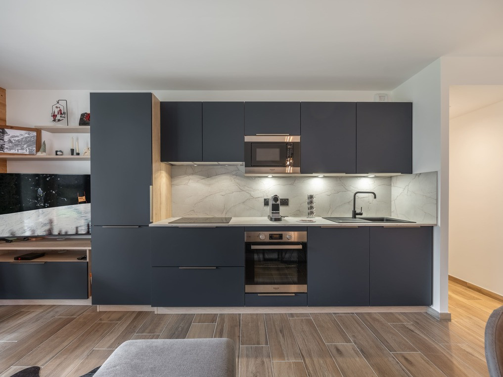 Apartment block Art Mony, Apartment 203, Chatel, Kitchen, Modern accommodation Apartment block Art Mony, Apartment 203, Chatel, Kitchen, Modern accommodation