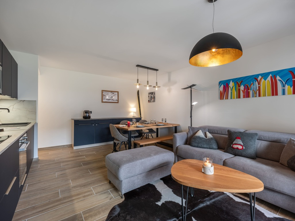 Apartment block Art Mony, Apartment 203, Chatel, Living room and kitchen, Fresh air Apartment block Art Mony, Apartment 203, Chatel, Living room and kitchen, Fresh air