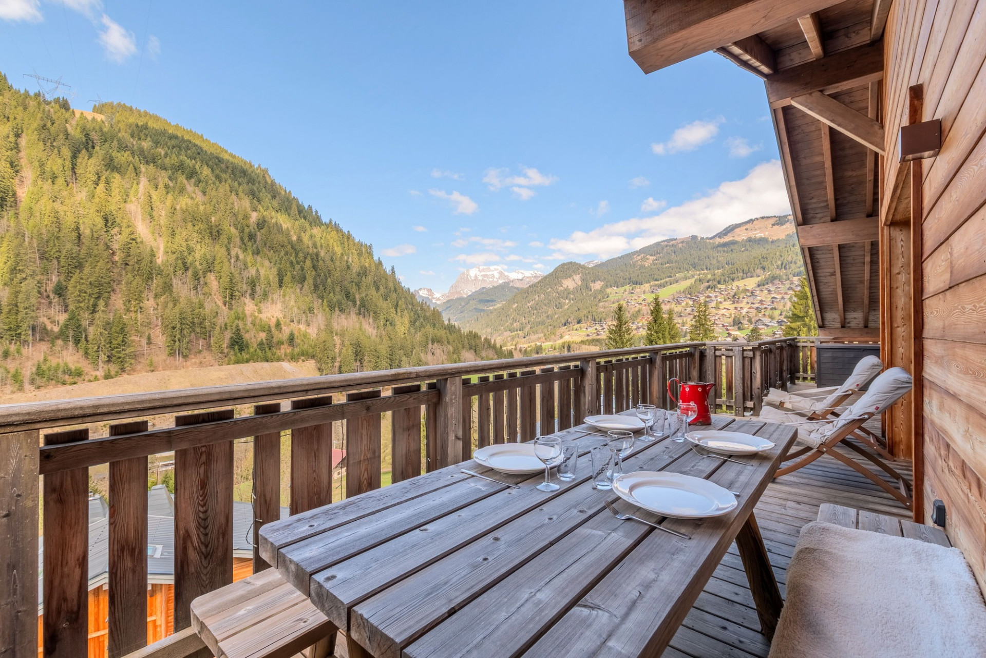 Chalets des Freinets Residence, Building C, Apartment 301, Terrace, Châtel, Les Portes du Soleil, France