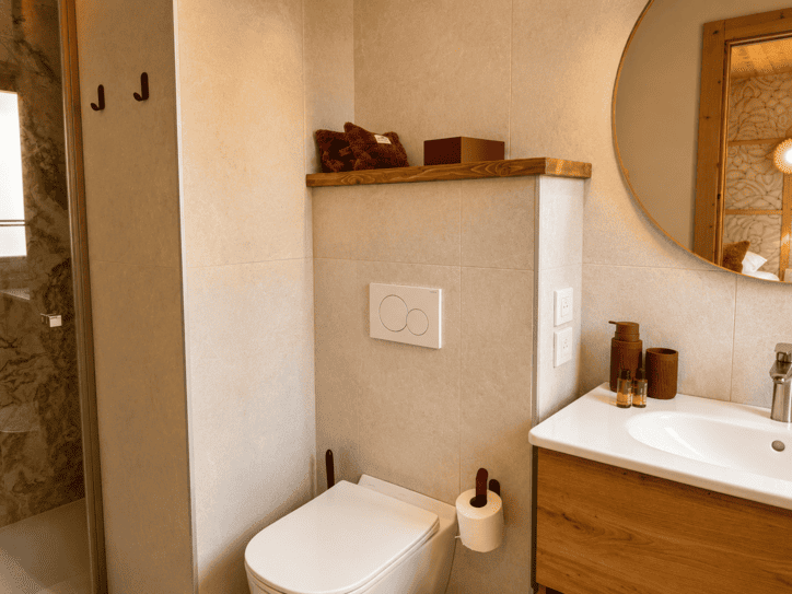 Residence Etoile du Linga, Apartement 22A, Bathroom, Ski vacation Residence Etoile du Linga, Apartement 22A, Bathroom, Ski vacation