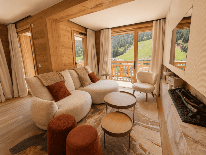 Residence Etoile du Linga, Apartement 22A, Living room, Ski lift Residence Etoile du Linga, Apartement 22A, Living room, Ski lift