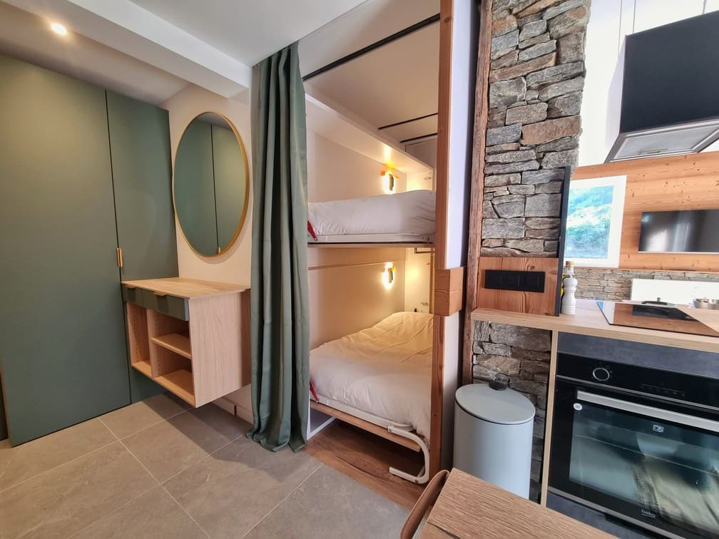 Residence Grand Tetras, Apartment 203, Bunk beds, Modern apartment