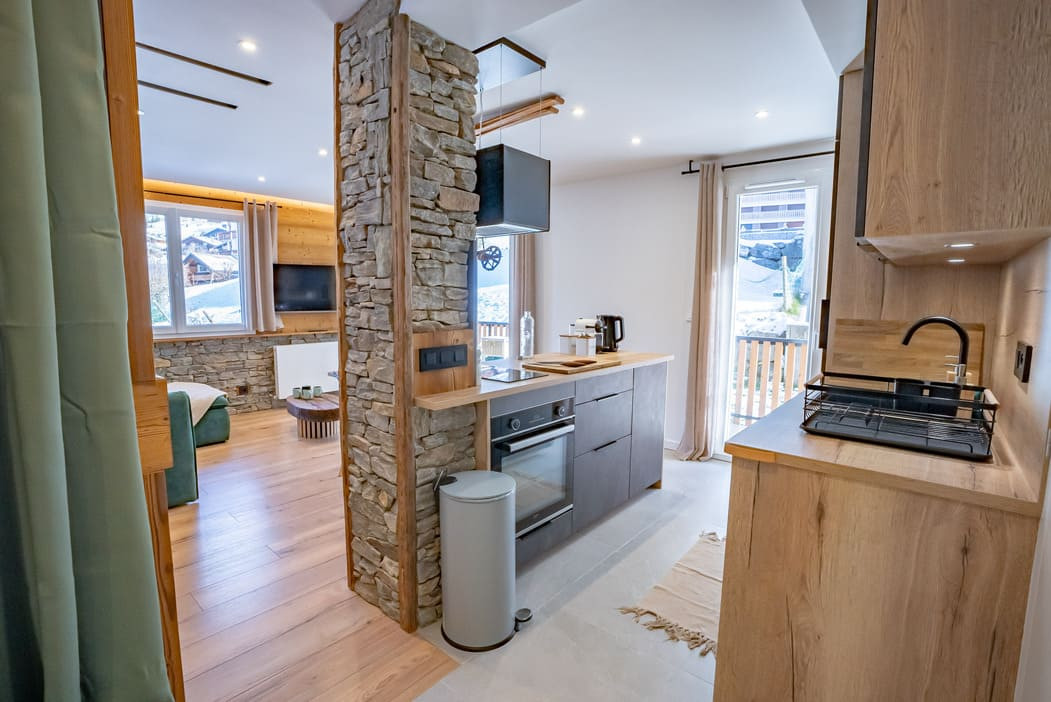 Residence Grand Tetras, Apartment 203, Chatel, Kitchen, Getaway with friends