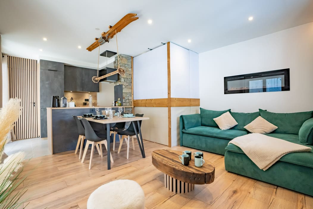 Residence Grand Tetras, Apartment 203, Chatel, Living room, Chatel Reservation