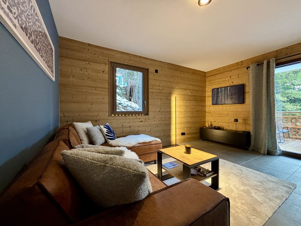 Residence l'Alchimie, Apartment 11C, Chatel, Living room, Northern Alps