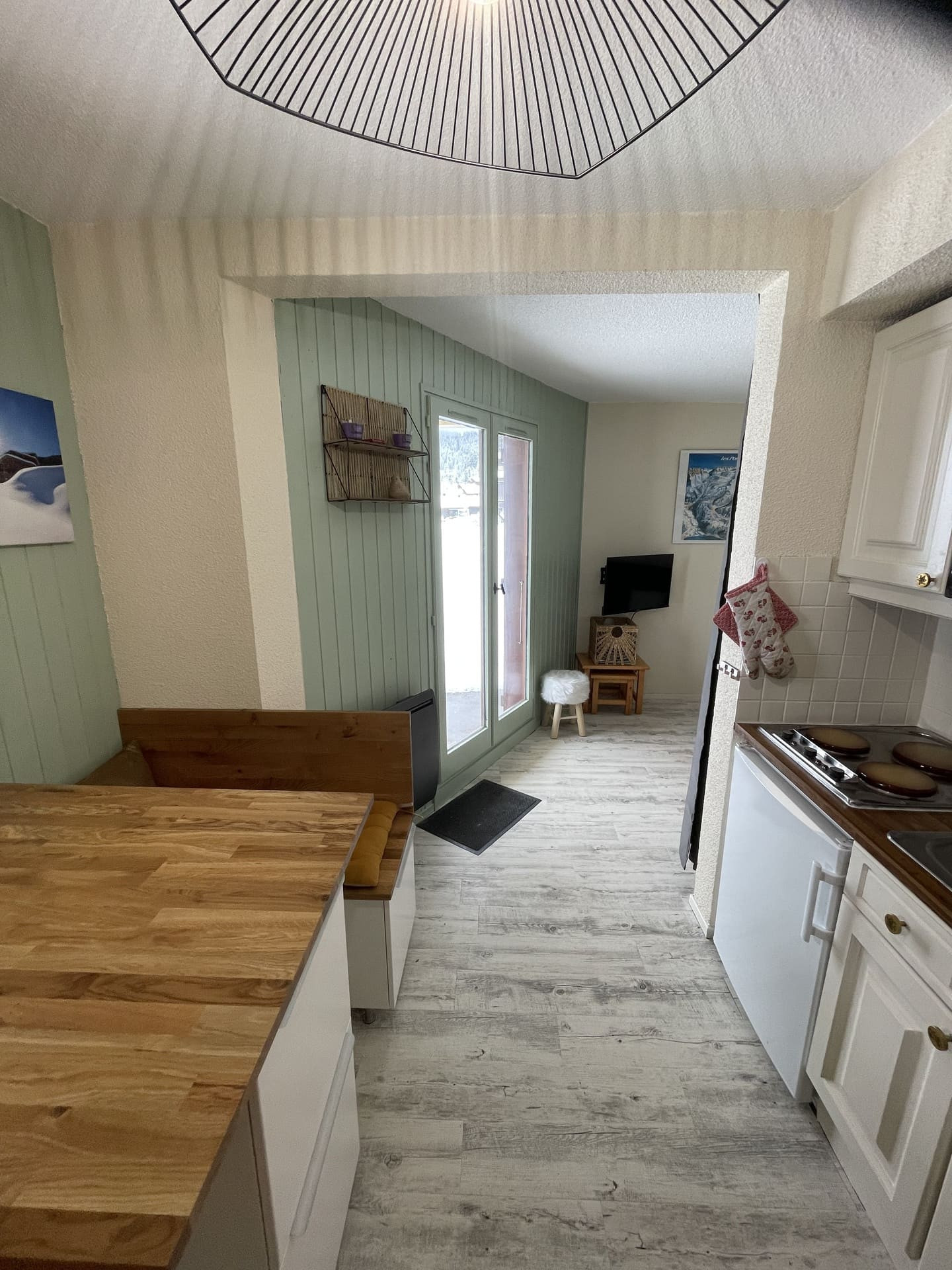 Residence l'Alpage, Apartment 2E, Châtel, Kitchen, Accommodation rental 74390