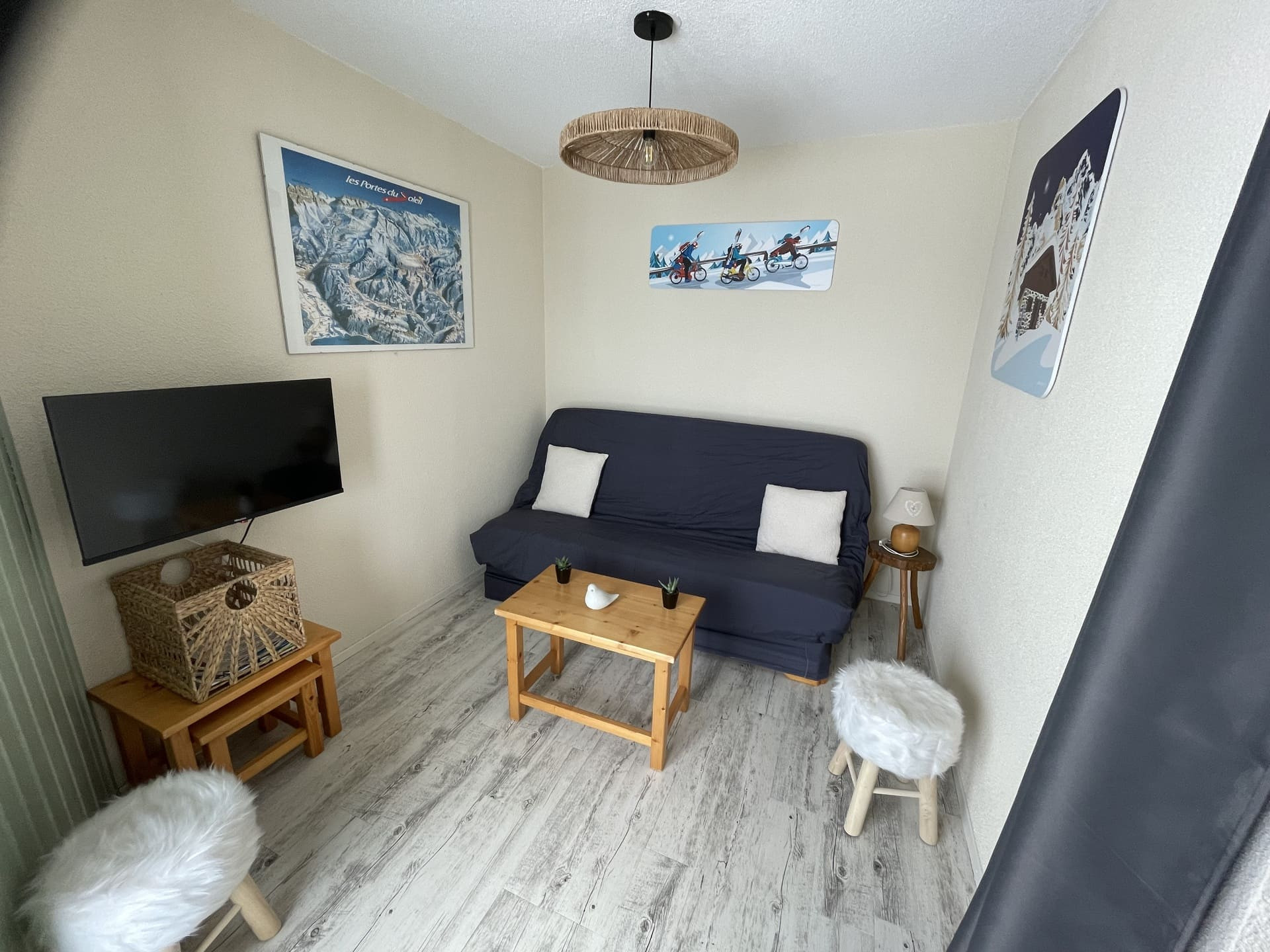 Residence l'Alpage, Apartment 2E, Châtel, Living room, Family Holiday 74