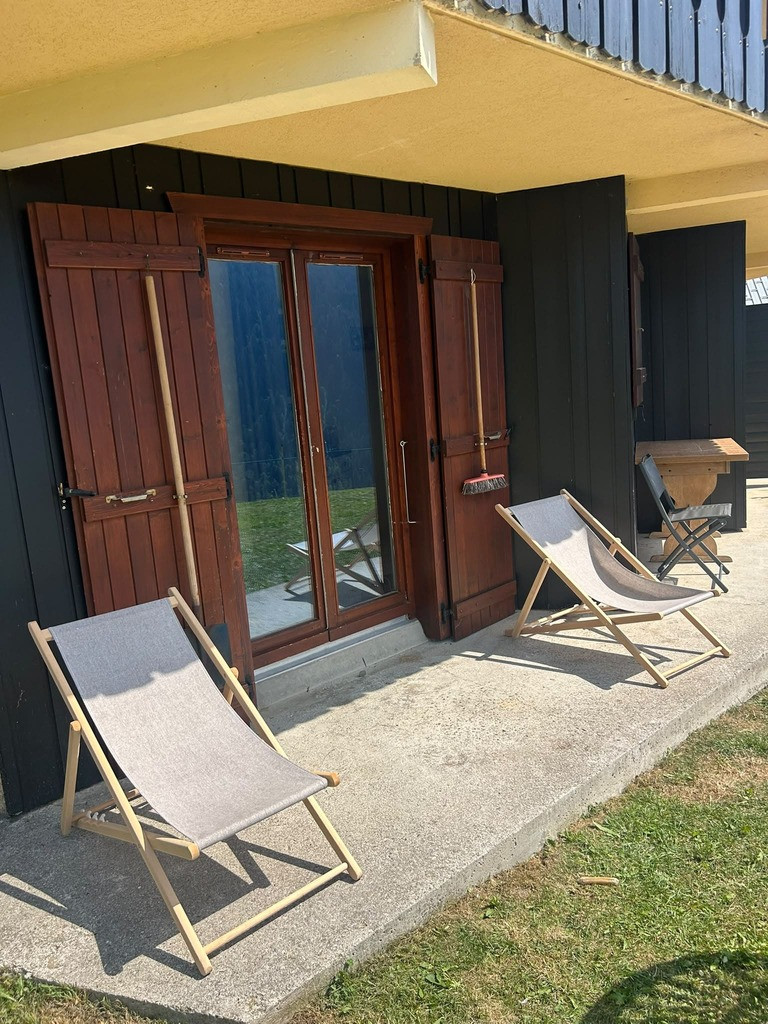 Résidence l'Alpage, Appartement 2E, Châtel, Vue de la terrasse, Alpes du nord Résidence l'Alpage, Appartement 2E, Châtel, Vue de la terrasse, Alpes du nord