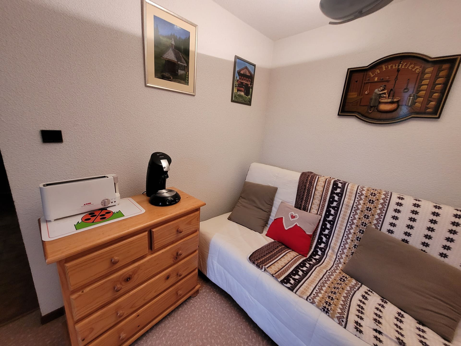 Résidence l'Alpage, Appartement 3E, Salon, Châtel Vacances au ski