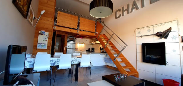 Résidence LA RESIDENCE, apartment 1, living room, Châtel Vallée d'Abondance