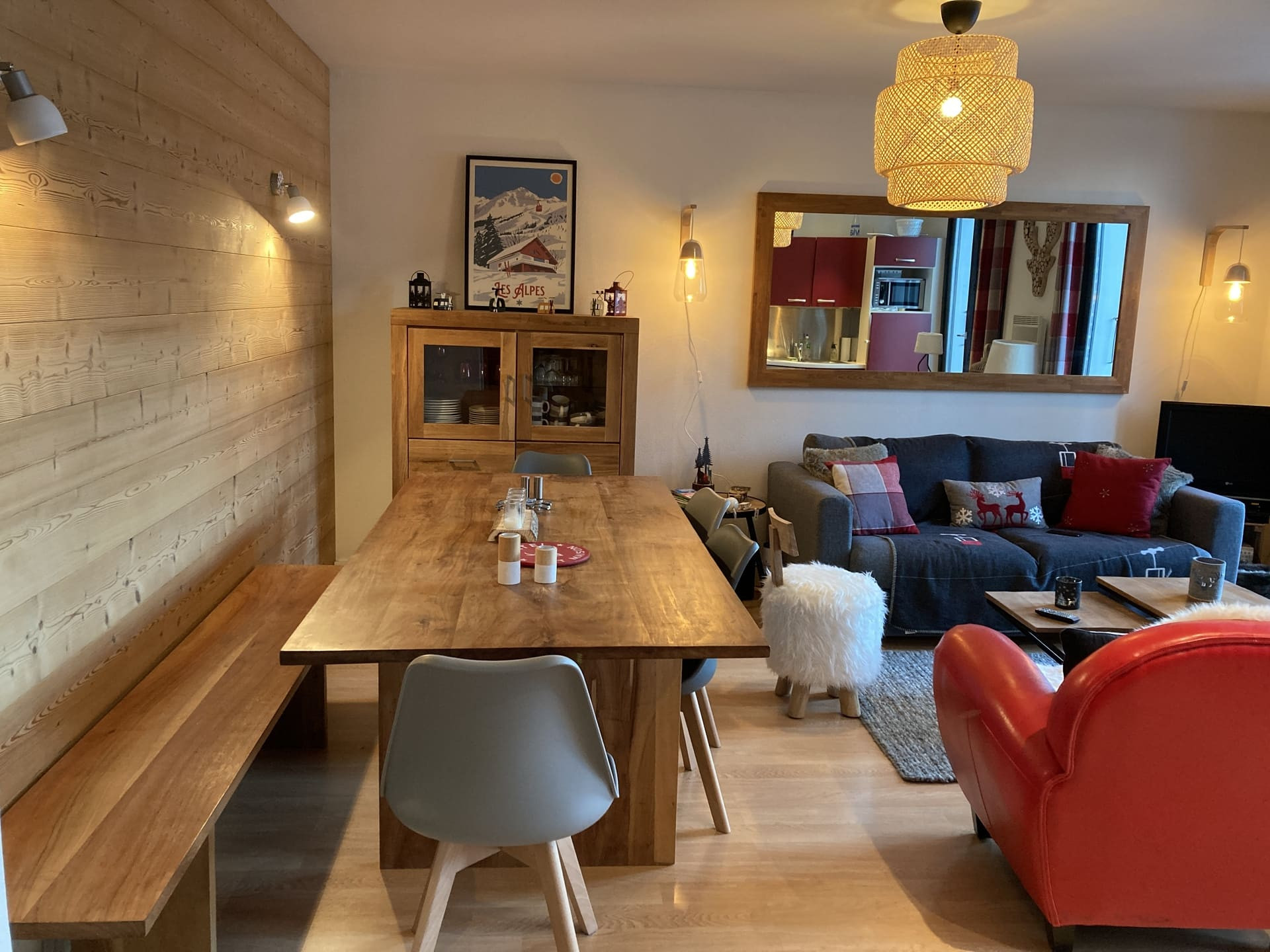 Residence Le Morclan n°15, Living room, Châtel Ski 74