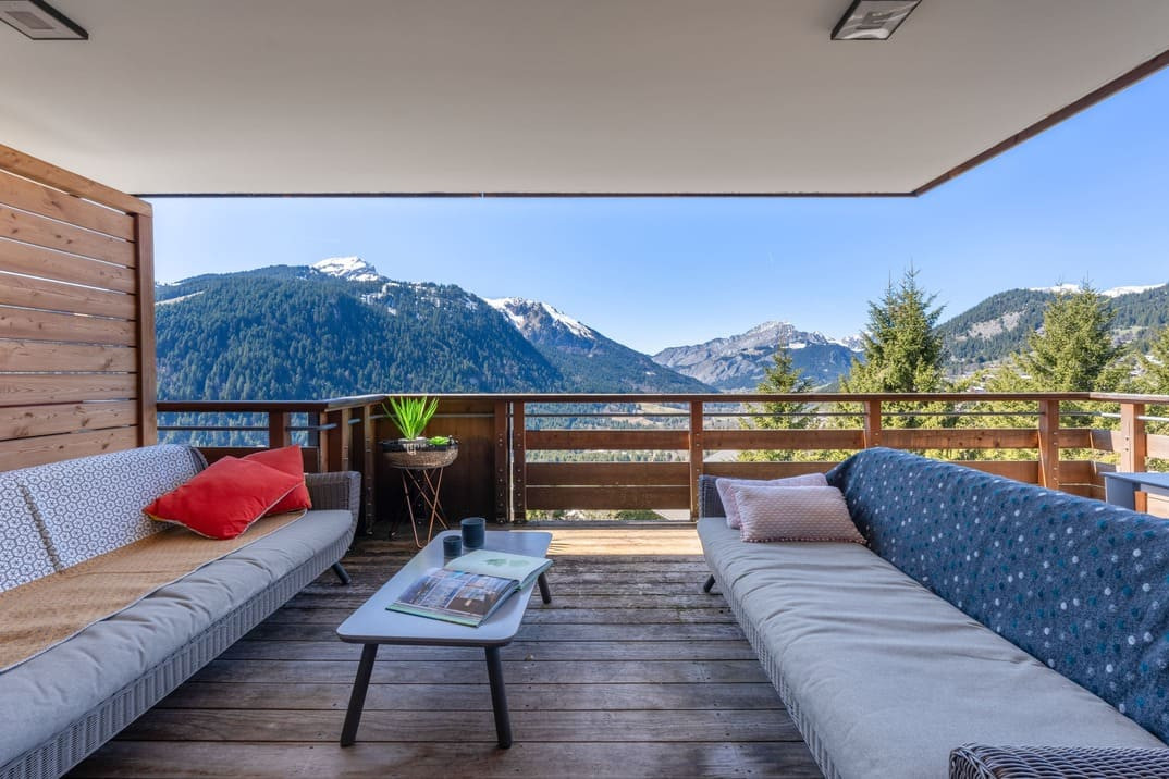Residence The Flambeaux, Châtel, Balcony with mountain view, Alpine landscapes