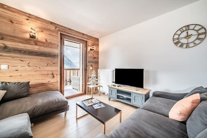 Résidence Les Loges Blanches, salon, Châtel Portes du Soleil