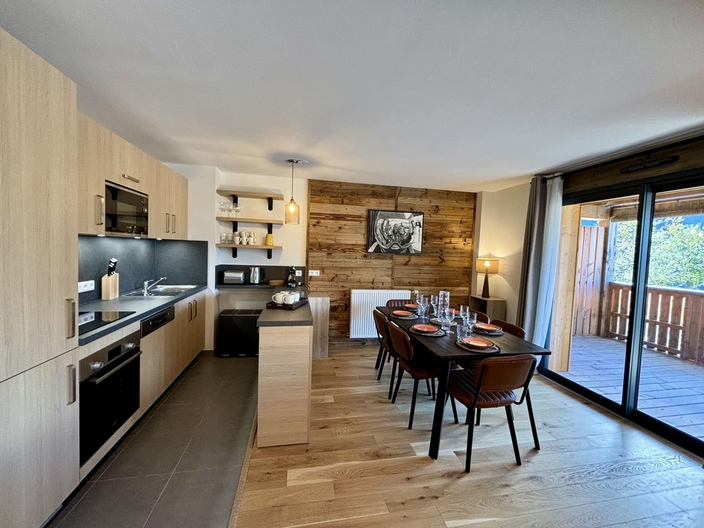 Résidence Les Soldanelles, appartement 07, cuisine, Châtel Haute-Savoie