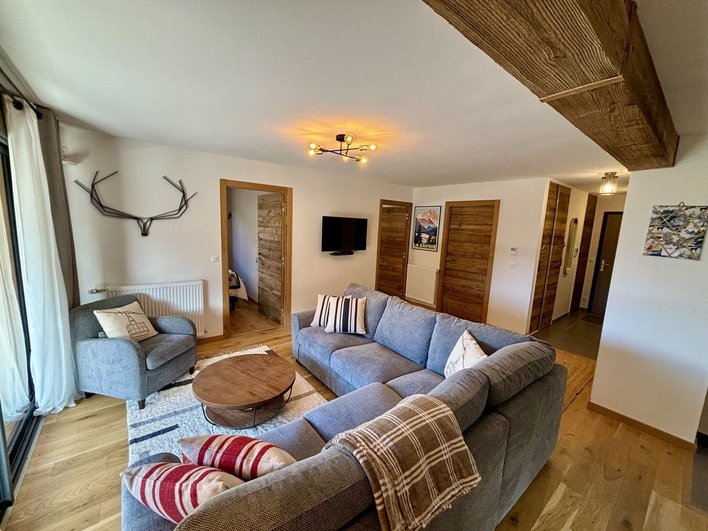 Résidence Les Soldanelles, appartement 07, salon, Châtel Vallée d'Abondance