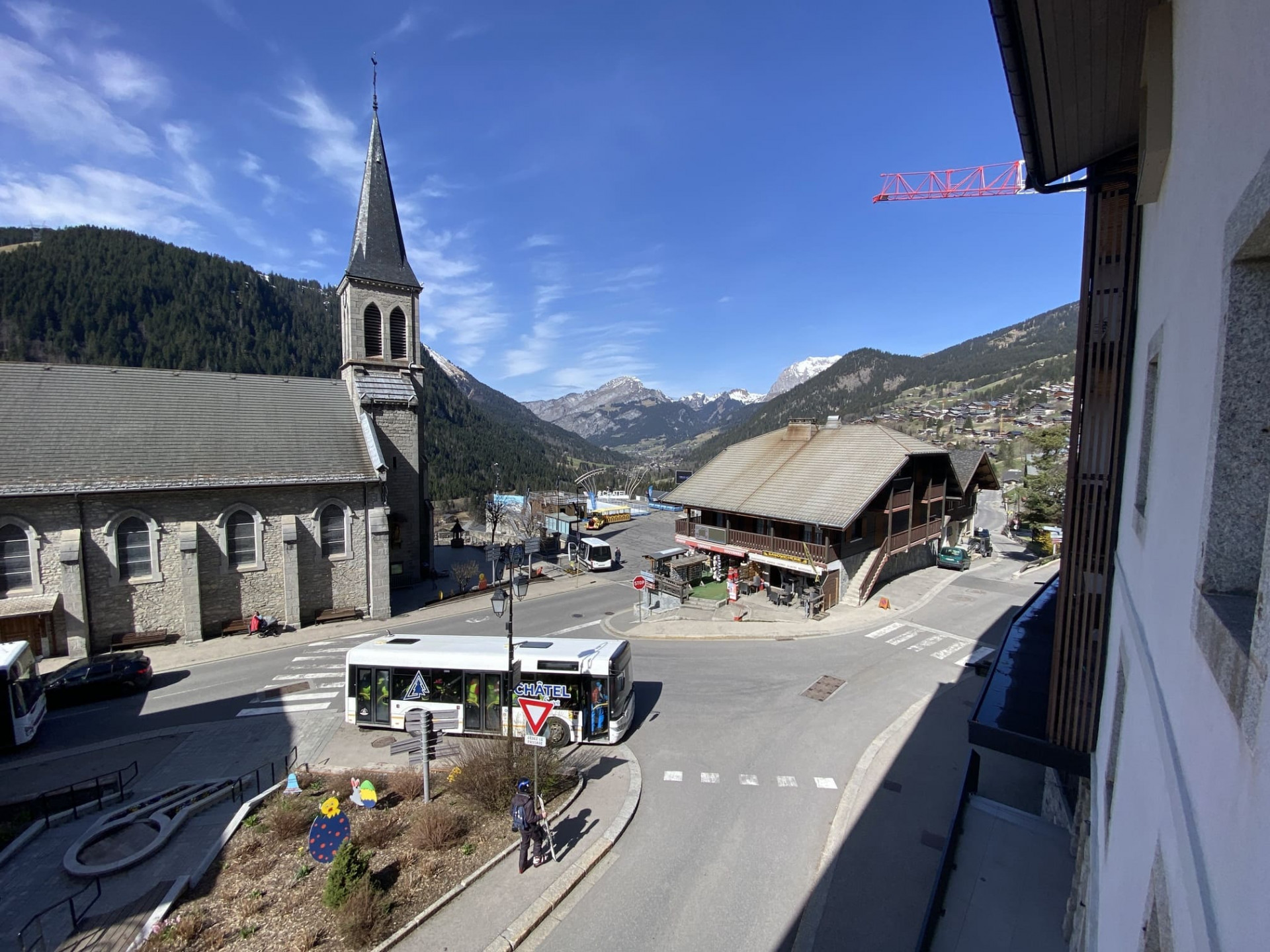 Résidence Lion d'Or, appartement 6, Châtel, Vue depuis le balcon