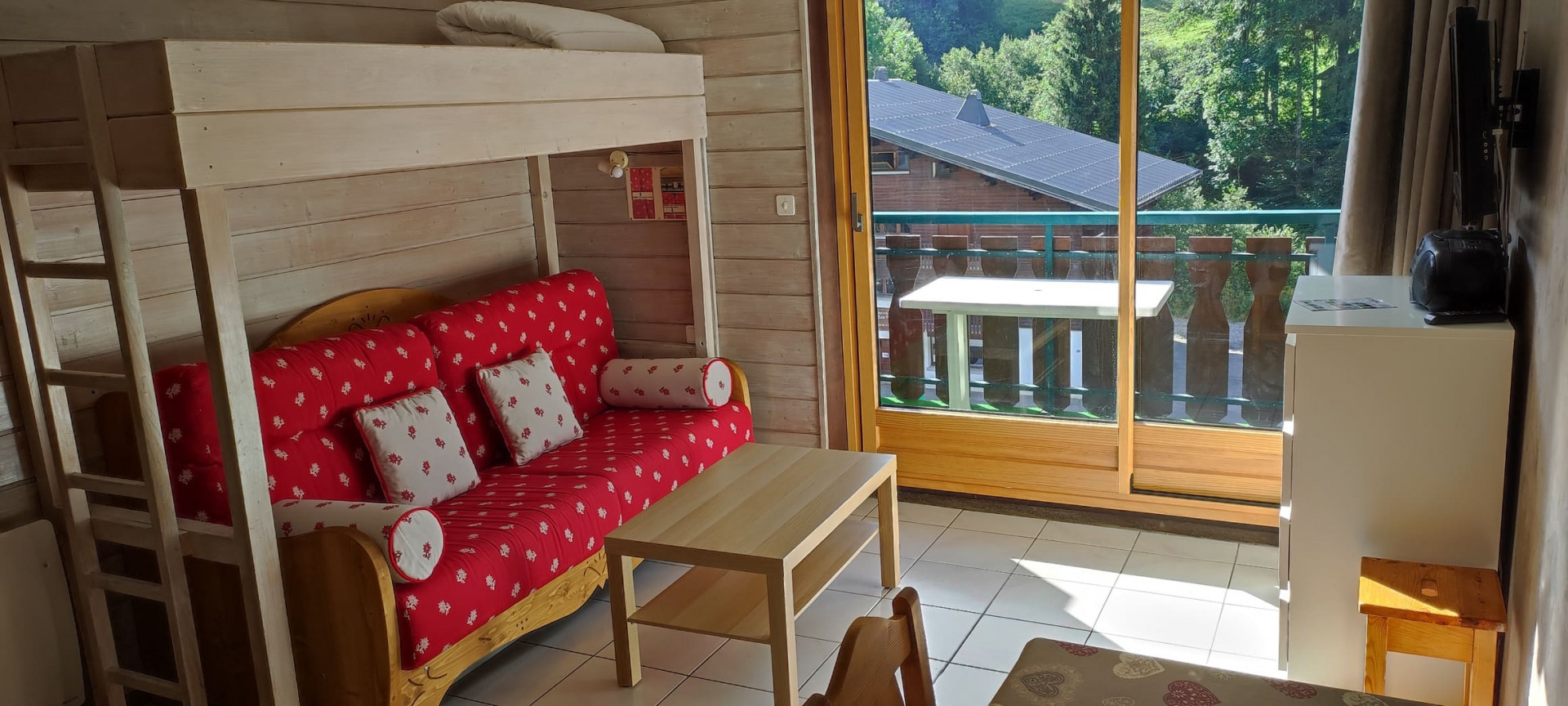 Résidence Moulin, Appartement 180 A, Séjour, Châtel Vacances à la montagne