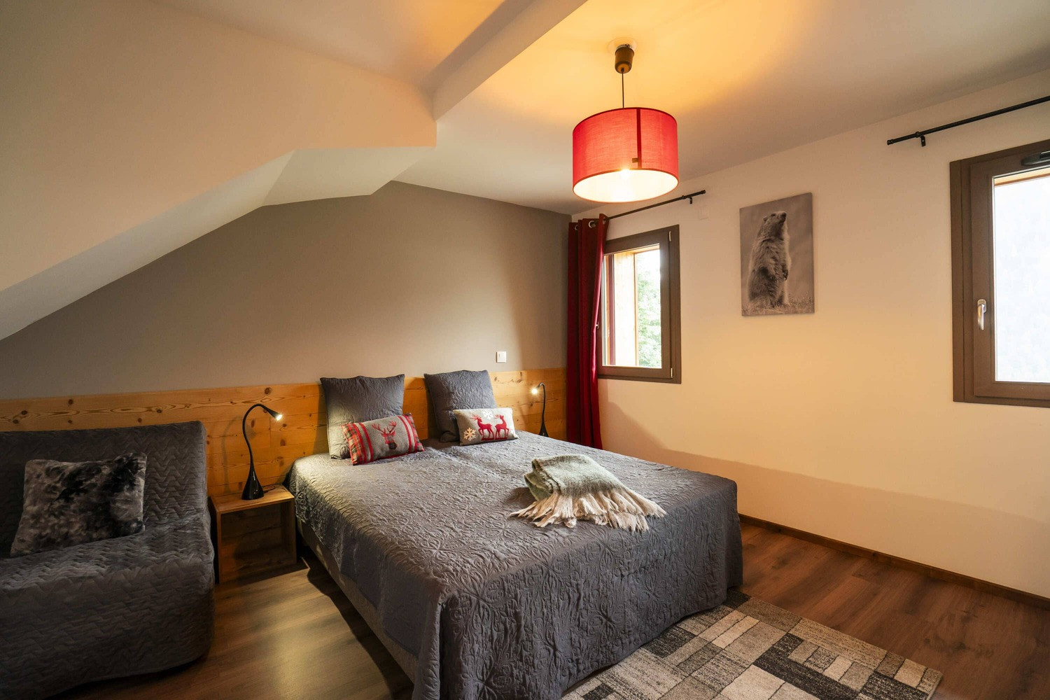 Residence O Rouge, apartment B1, double room, Châtel mountain ski snow