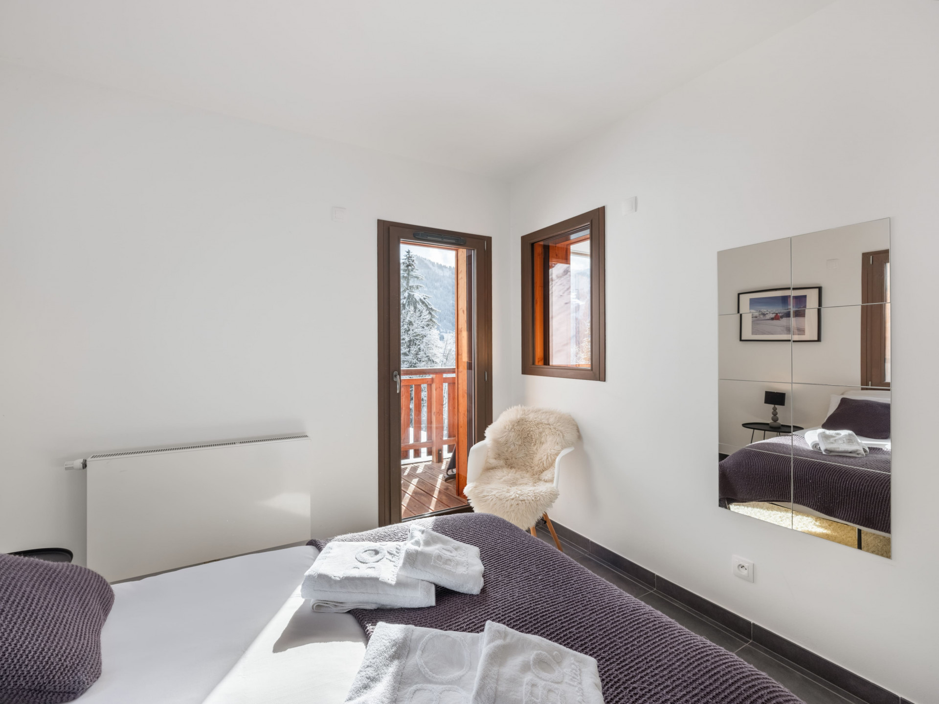 Residence O Rouge, Bedroom 1 double bed, Châtel Village center