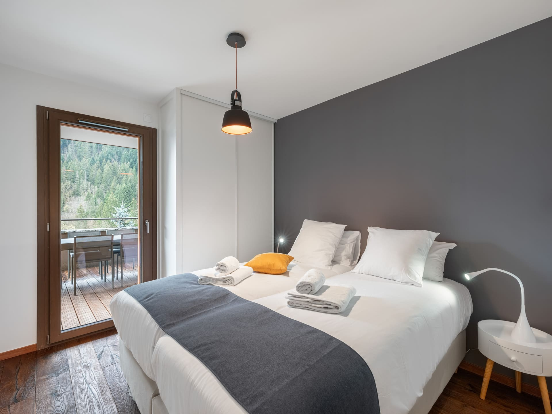 Résidence Quintessence Apt 102 A, Bedroom 2 single beds, Châtel