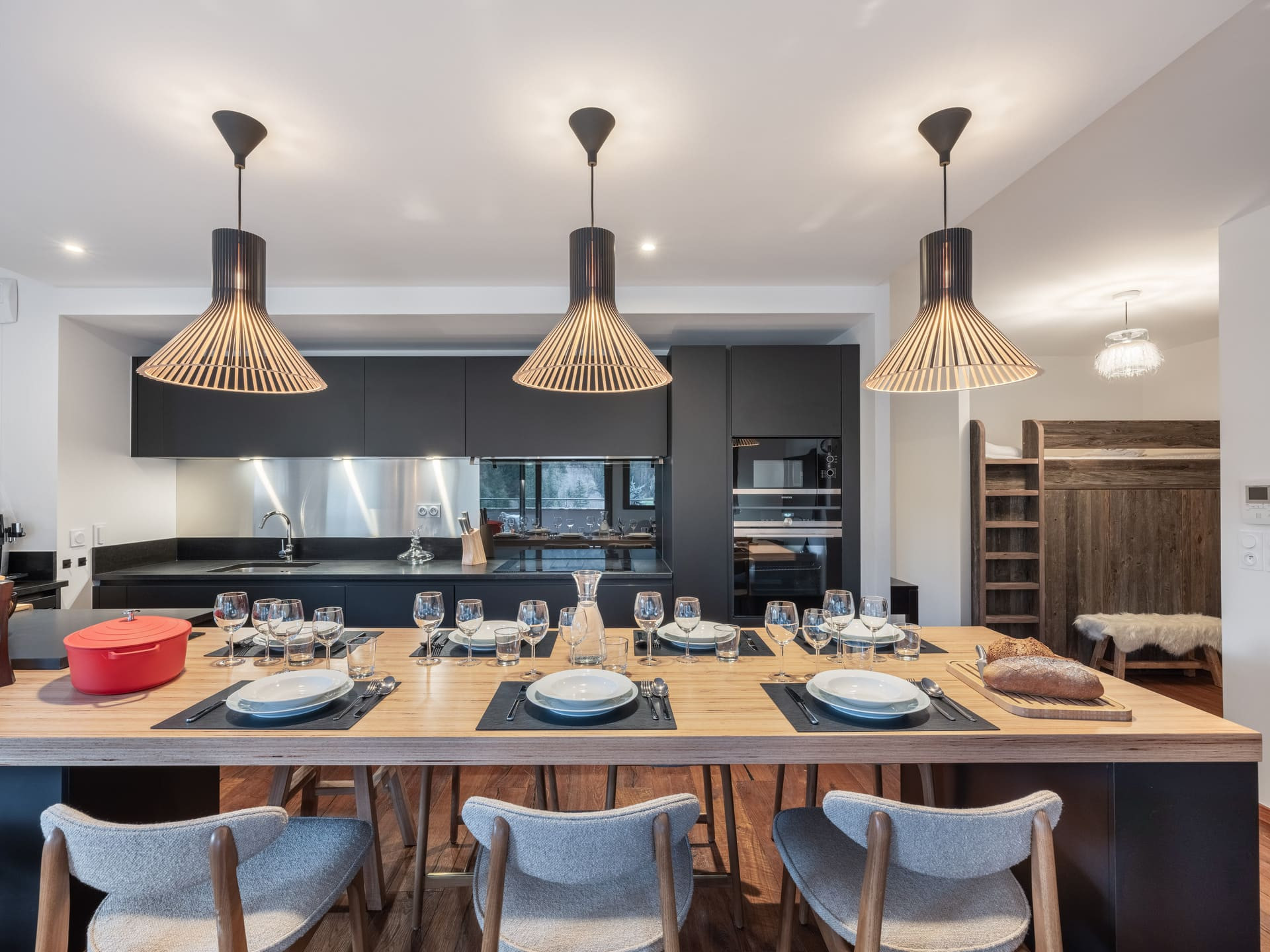 Résidence Quintessence Apt 102 A, Kitchen, family moments in Châtel