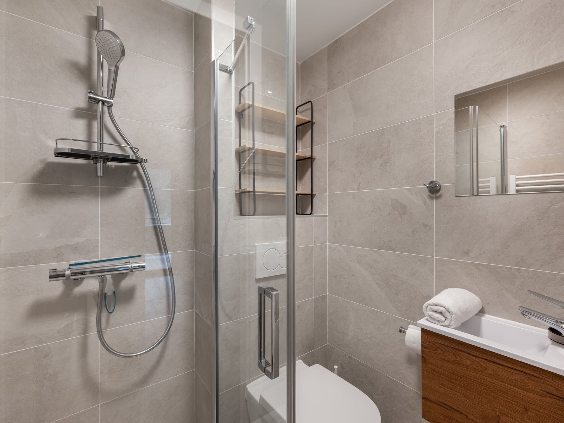 Résidence Quintessence Apt 102 A, Shower and toilets, Châtel Alps