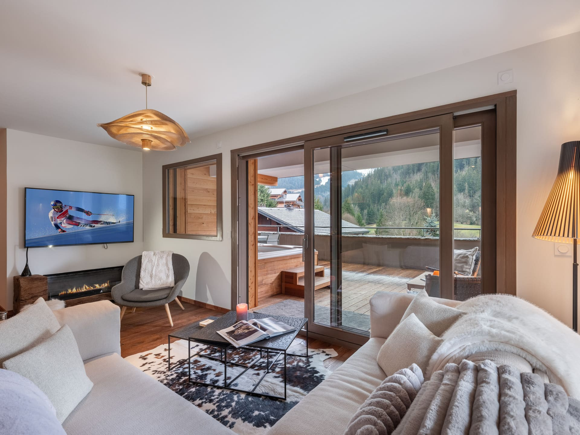 Résidence Quintessence Apt 102 A, Living room, Châtel Reservation