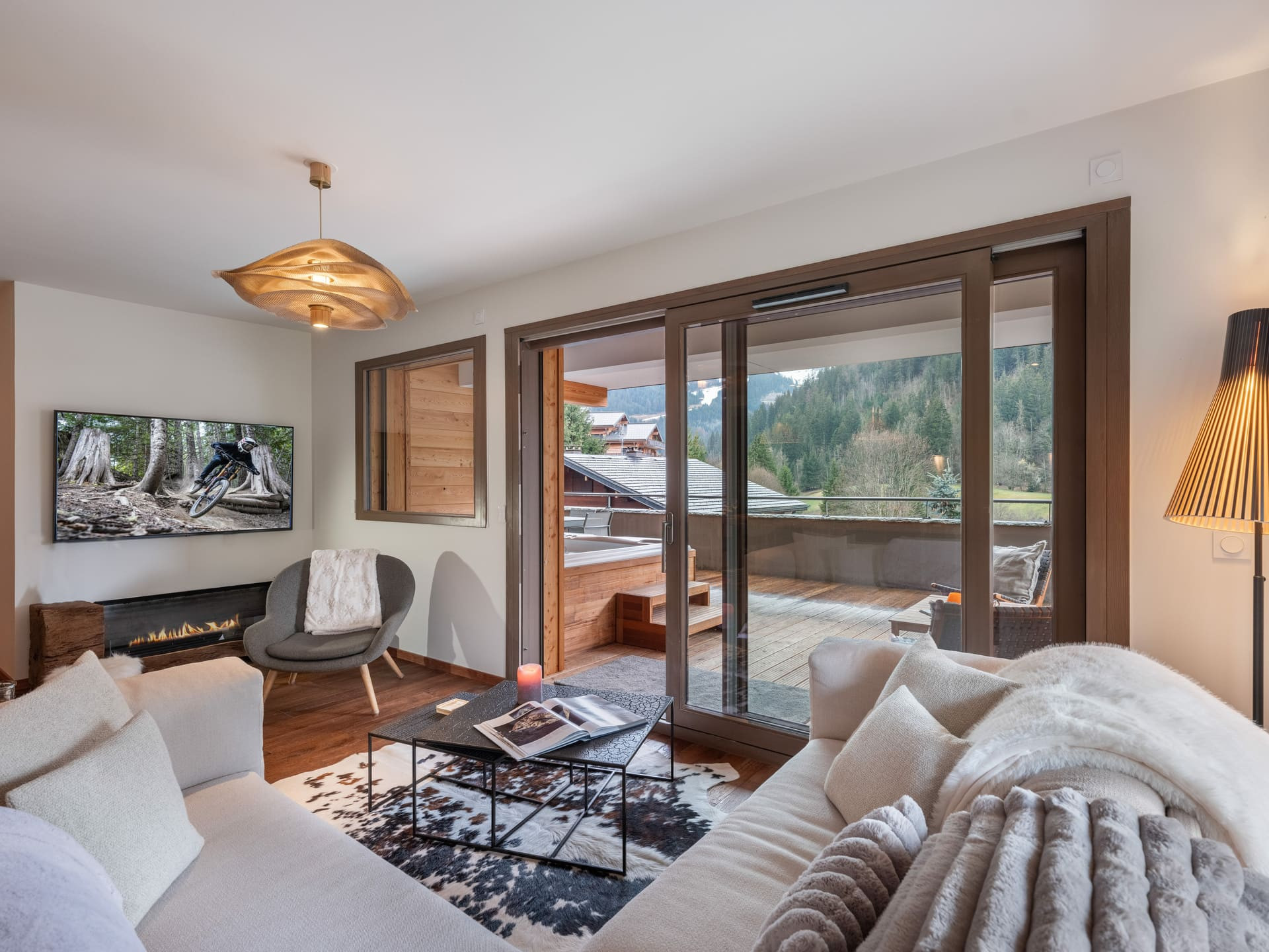 Résidence Quintessence Apt 102 A, Living room, Châtel Mountain Holiday